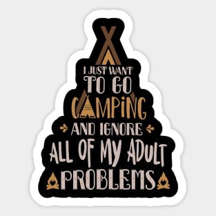 Camping Quote Sticker